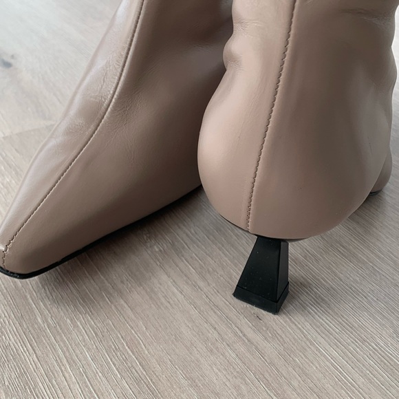 ππAna Palma Taupe Leather high shaft boots size 7 US or 38 European ππ - Picture 5 of 6